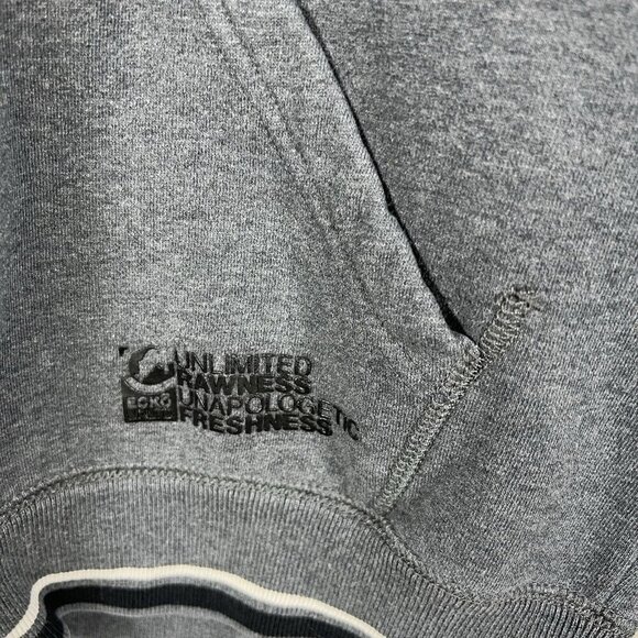 Vintage Ecko Unltd Zip Up Grey Medium Graffiti Skater Y2K Streetwear Jnco Jnyx - Picture 6 of 10